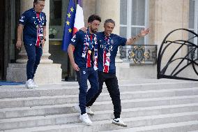 Ceremony at the Elysee for 2025 PSG UEFA Victory - Paris