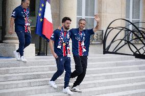 Ceremony at the Elysee for 2025 PSG UEFA Victory - Paris