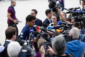 Ceremony at the Elysee for 2025 PSG UEFA Victory - Paris