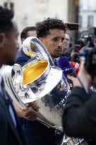 Ceremony at the Elysee for 2025 PSG UEFA Victory - Paris