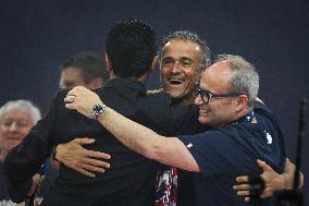 PSG celebrates Champions League trophy at Parc des Princes - FA