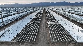 China Largest Linear Fresnel Integrated Solar And Thermal Energy Project
