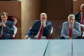 Prince Albert II At  Betclic Elite French Basketball Championship - Monaco
