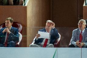 Prince Albert II At  Betclic Elite French Basketball Championship - Monaco