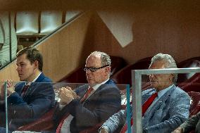 Prince Albert II At  Betclic Elite French Basketball Championship - Monaco