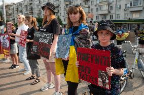 "Dont Stay Silent! Captivity Kills!" rally in Kyiv