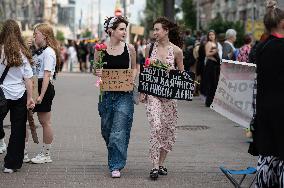 "Dont Stay Silent! Captivity Kills!" rally in Kyiv