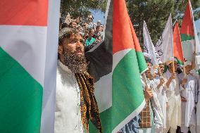 Pro Palestine Protest in Herat - Afghanistan