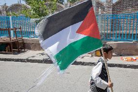 Pro Palestine Protest in Herat - Afghanistan