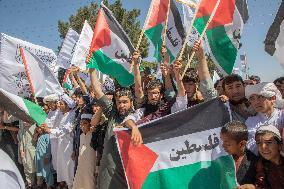 Pro Palestine Protest in Herat - Afghanistan