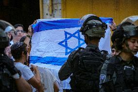 Israeli Settlers in Old City of Hebron - West Bank