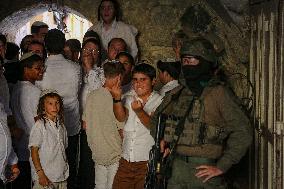 Israeli Settlers in Old City of Hebron - West Bank
