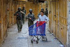 Israeli Settlers in Old City of Hebron - West Bank