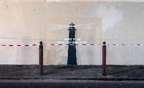 Banksy's Work Protected After Being Vandalised - Marseille