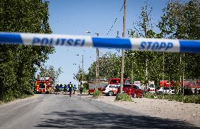 Fire at garbage dump
