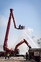 Fire at garbage dump