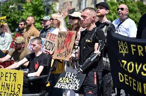 Rally in support of Ukrainian POWs in Lviv
