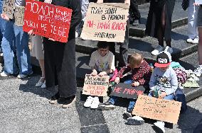 Rally in support of Ukrainian POWs in Lviv