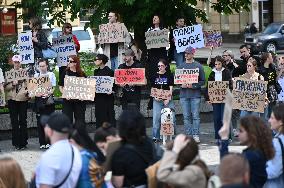 Rally in support of Ukrainian POWs in Lviv