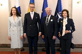 Sweden's Royal couple in Helsinki