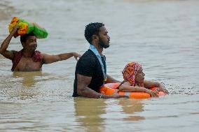 Flood in Agartala - India