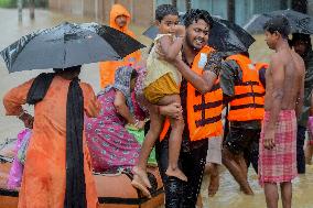 Flood in Agartala - India