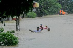 Flood in Agartala - India