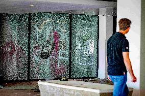 Maersk Office Vandalized by Activists - Rotterdam