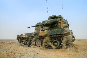 Live-fire Shooting Drills in Jiuquan