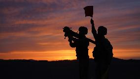 Live-fire Shooting Drills in Jiuquan