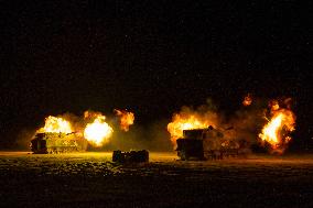 Live-fire Shooting Drills in Jiuquan