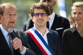 Ministerial Visit To The Olympic Aquatic Centre - Saint Denis