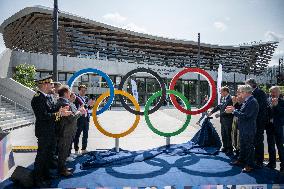 Ministerial Visit To The Olympic Aquatic Centre - Saint Denis