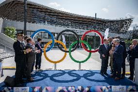 Ministerial Visit To The Olympic Aquatic Centre - Saint Denis