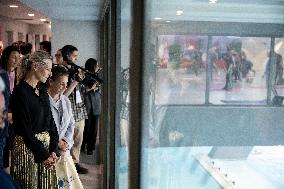 Ministerial Visit To The Olympic Aquatic Centre - Saint Denis