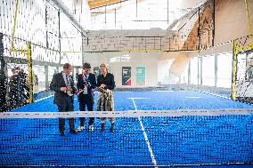 Ministerial Visit To The Olympic Aquatic Centre - Saint Denis