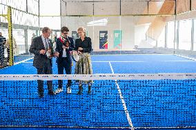 Ministerial Visit To The Olympic Aquatic Centre - Saint Denis
