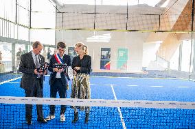 Ministerial Visit To The Olympic Aquatic Centre - Saint Denis