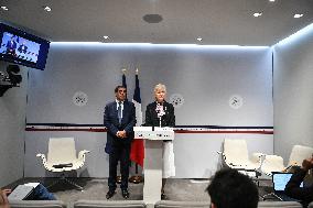 Presser on fast fashion bill at the Senate in Paris - FA
