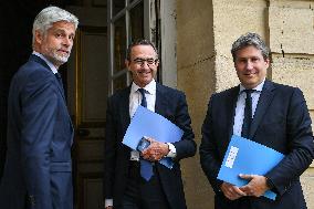 French PM Francois Bayrou meets party leaders in Paris - FA