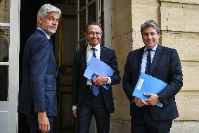 French PM Francois Bayrou meets party leaders in Paris - FA