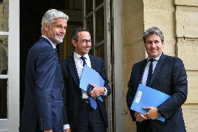 French PM Francois Bayrou meets party leaders in Paris - FA