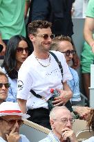 2025 French Open - Celebrities In Stands Day 9