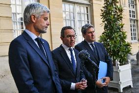 French PM Francois Bayrou meets party leaders in Paris - FA