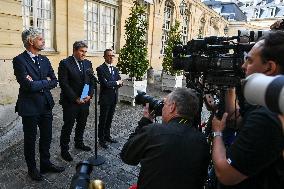 French PM Francois Bayrou meets party leaders in Paris - FA