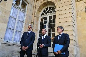 French PM Francois Bayrou meets party leaders in Paris - FA