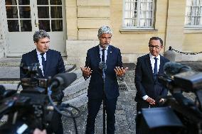 French PM Francois Bayrou meets party leaders in Paris - FA