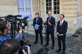 French PM Francois Bayrou meets party leaders in Paris - FA