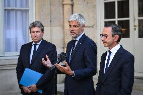 French PM Francois Bayrou meets party leaders in Paris - FA