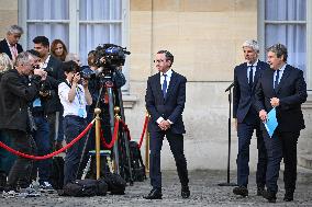 French PM Francois Bayrou meets party leaders in Paris - FA